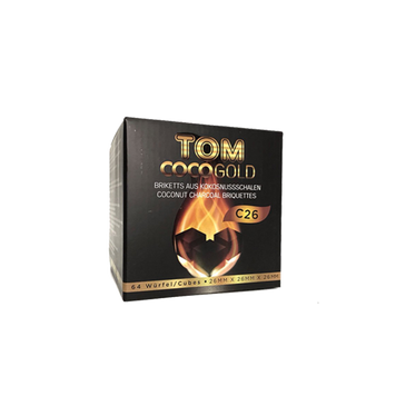 Кокосове вугілля Tom Cococha Gold (1 кг, 64 шт, без коробки)