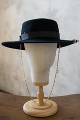 Фото 1 фетровая Шляпа канотье Hollywool с декором  - Palmy