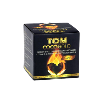 Кокосове вугілля Tom Cococha Gold (1 кг, 64 шт)