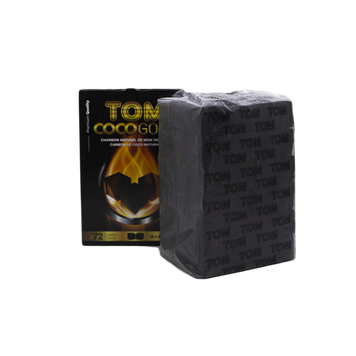 Кокосове вугілля Tom Cococha Gold (1 кг, 72 шт, без коробки)