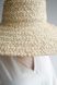 Соломенная шляпа Клош крупного плетения