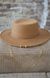 Шляпа канотье Hollywool с декором №1 цвет Бежевый