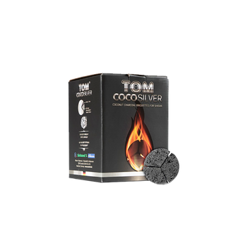 Кокосове вугілля Tom CocoSilver (1 кг, 60 шт, сегмент)