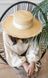 Солом'яний капелюх Provence з пухнастими полями