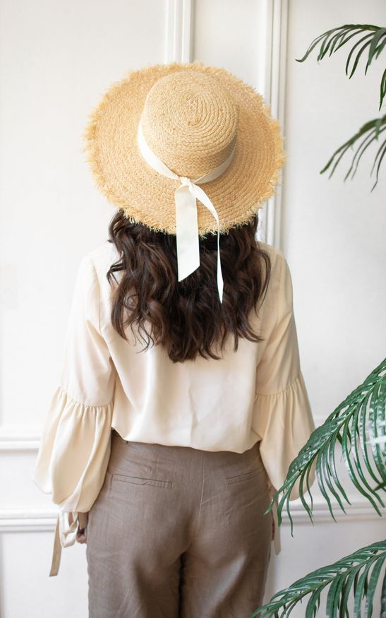 Соломенная шляпа с бахромой Provence фото 3 - Palmy