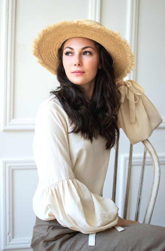 Соломенная шляпа с бахромой Provence фото 2 - Palmy