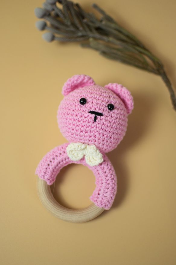 Подарунковий набір для дитини "Ведмідь" колір Рожевий