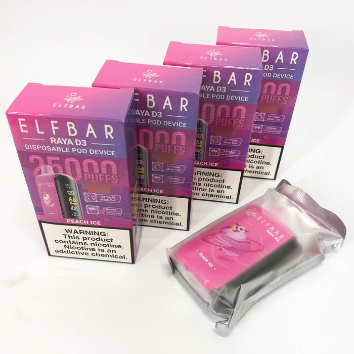 ElfBar Raya D3 25000 Персик (Peach Ice)