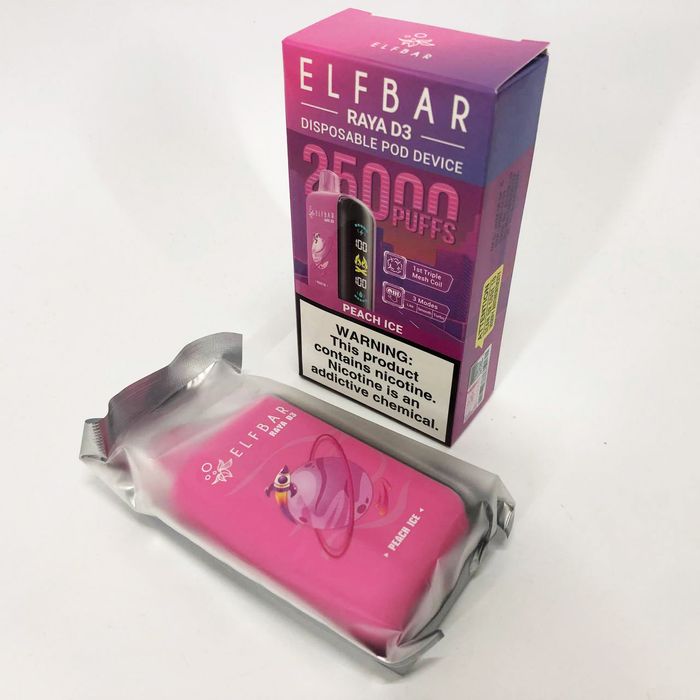 ElfBar Raya D3 25000 Персик (Peach Ice)