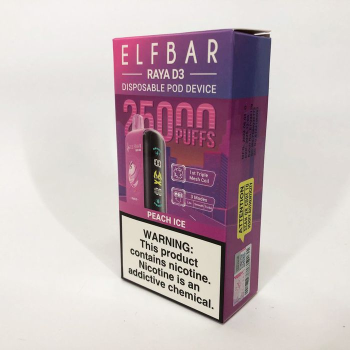 ElfBar Raya D3 25000 Персик (Peach Ice)