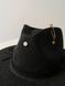 Шляпа федора тонкого плетения из соломы Moony цвет Черный