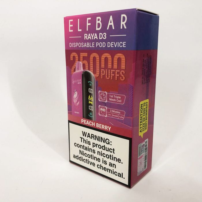 ElfBar Raya D3 25000 Персик Ягоди (Peach Berry)