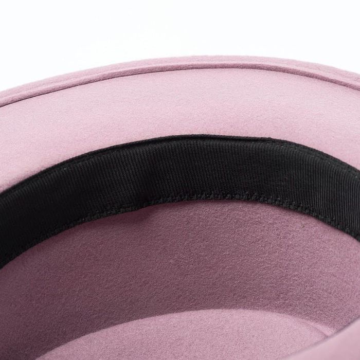 Фото 6 фетровая Шляпа канотье из 100% шерсти с круглой тульей цвет Pure Rose  - Palmy