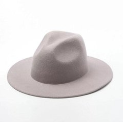 Фото 1 фетровая Шляпа федора из 100% шерсти цвет Серый  - Palmy