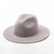 Фото 1 фетровая Шляпа федора из 100% шерсти цвет Серый  - Palmy