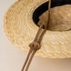Солом'яна капелюх федора з пшеничної соломи колір Бежевий