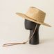 Соломенная шляпа федора с пшеничной соломы цвет Бежевый