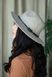 Шляпа федора меланжевая цвет Бежево-Серый