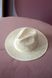 Шляпа федора из соломы сизаль цвет Молочно-жемчужный