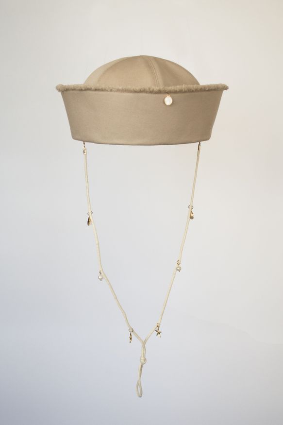 Sailor hat color Beige - $61. Brend Palmy