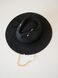 Шляпа федора тонкого плетения из соломы с декором цвет Черный