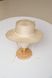 Шляпа канотье из соломы сизаль с декором цвет Молочно-жемчужная