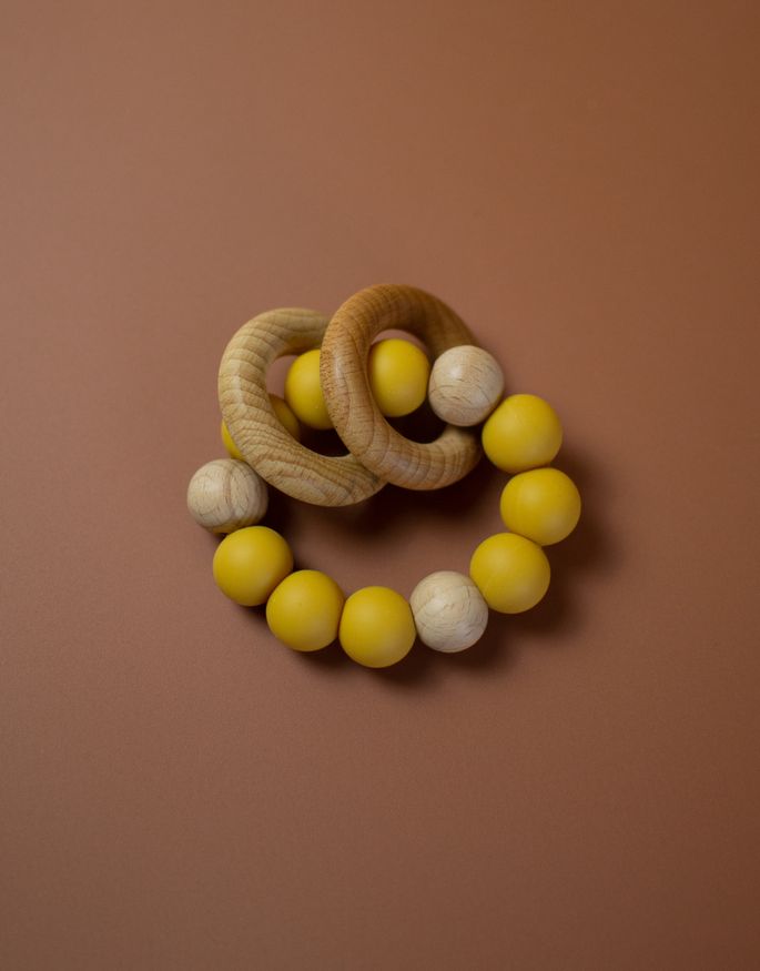 Браслет гризунок (прорізувач) колір Жовтий
