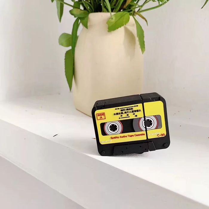 Чехол Ретро кассета для AirPods / AirPods 2 цвет Черный