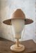 Шляпа федора Lana из 100% шерсти с декором цвет Бежевый
