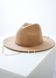 Шляпа федора Lana из 100% шерсти с декором цвет Бежевый