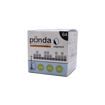Кокосове вугілля Panda White (0,6 кг, 64 шт, сегмент)