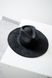 Соломенная шляпа федора тонкого плетения цвет Чёрный
