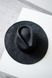 Солом'яна капелюх федора тонкого плетіння колір Чорний