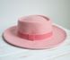 Шляпа канотье из 100% шерсти с круглой тульей цвет Розовый